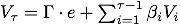 V_ = e + (i = 1 to -1) _i V_i